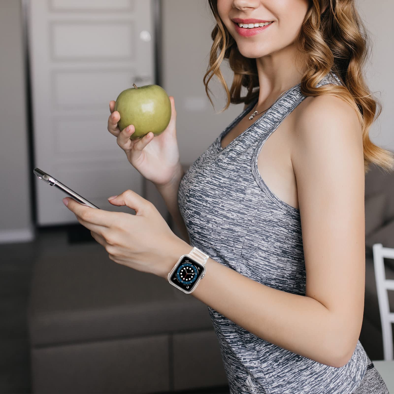 Amazon.co.jp: POLINK コンパチブル Apple Watch バンド 45mm 44mm